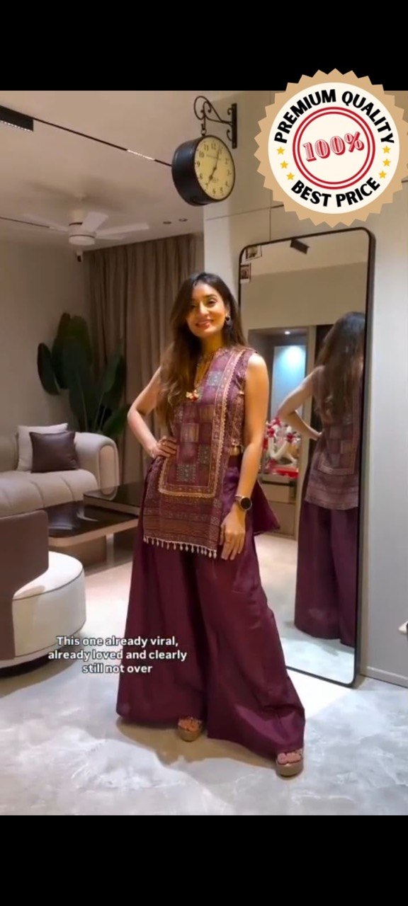 Trendy Maslin Silk Co-ord Set Collection