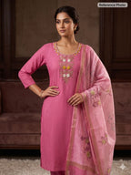 Light Pink Roman Silk Handwork Set