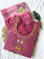 Light Pink Roman Silk Handwork Set