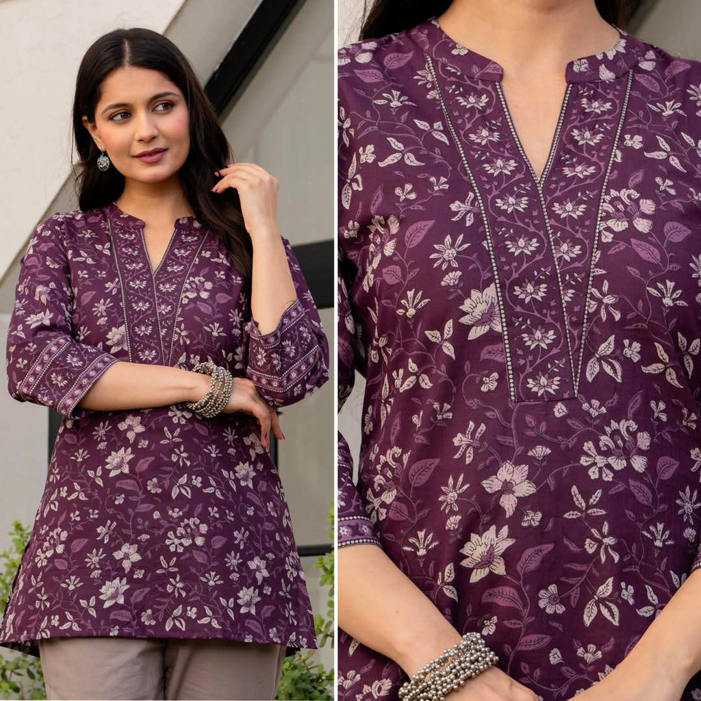 New Cotton Printed Daily Wear Top Collection