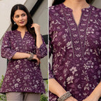New Cotton Printed Daily Wear Top Collection