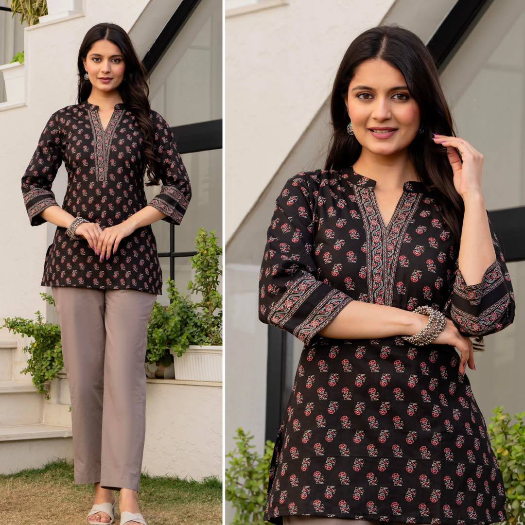 New Cotton Printed Daily Wear Top Collection