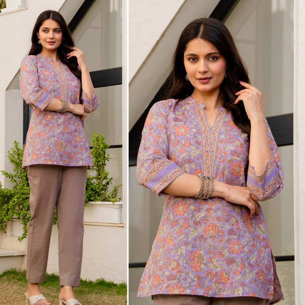 New Cotton Printed Daily Wear Top Collection