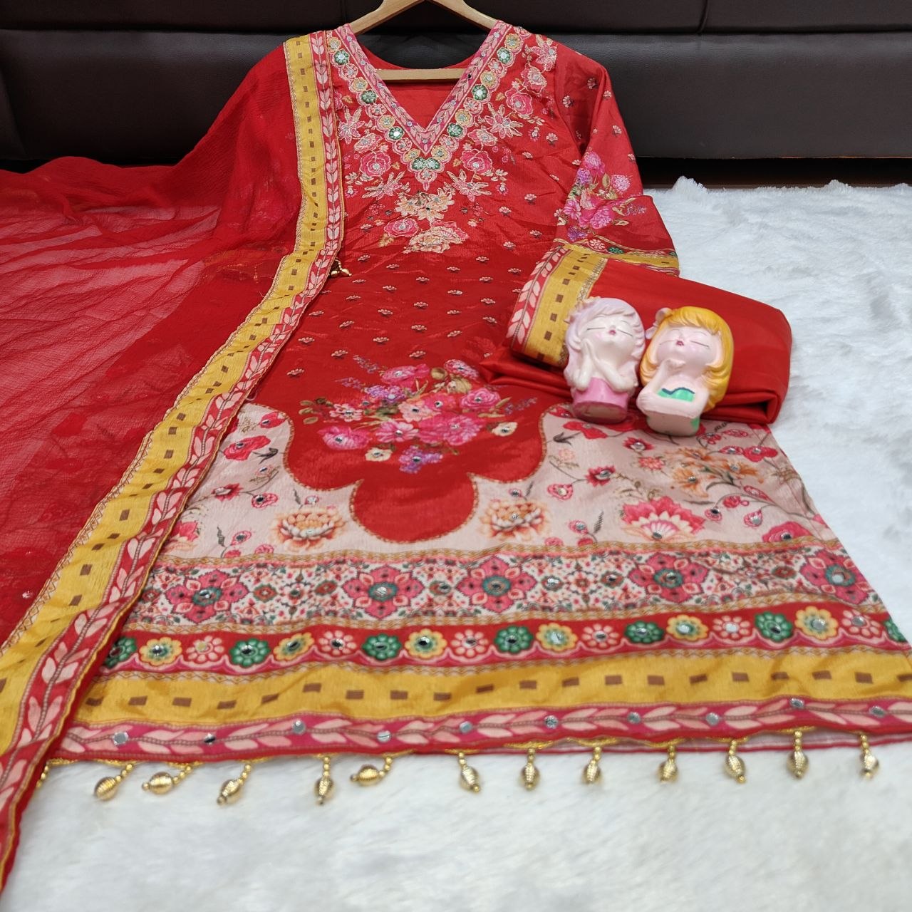 Premium Maslin Silk Party Wear Suit