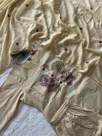 New Cotton Aline Thread Work Suit Set