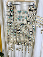 New Designer Gown with Mirror Work Jacket