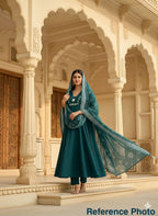 Morpeach Cotton Aline Mirror Work Suit Set