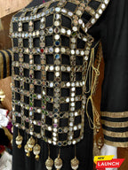 New Designer Gown with Mirror Work Jacket
