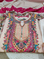 Premium Maslin Silk Suit Set in Plus Size