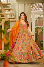 Exclusive Royal Ethnic Gown with Handwork