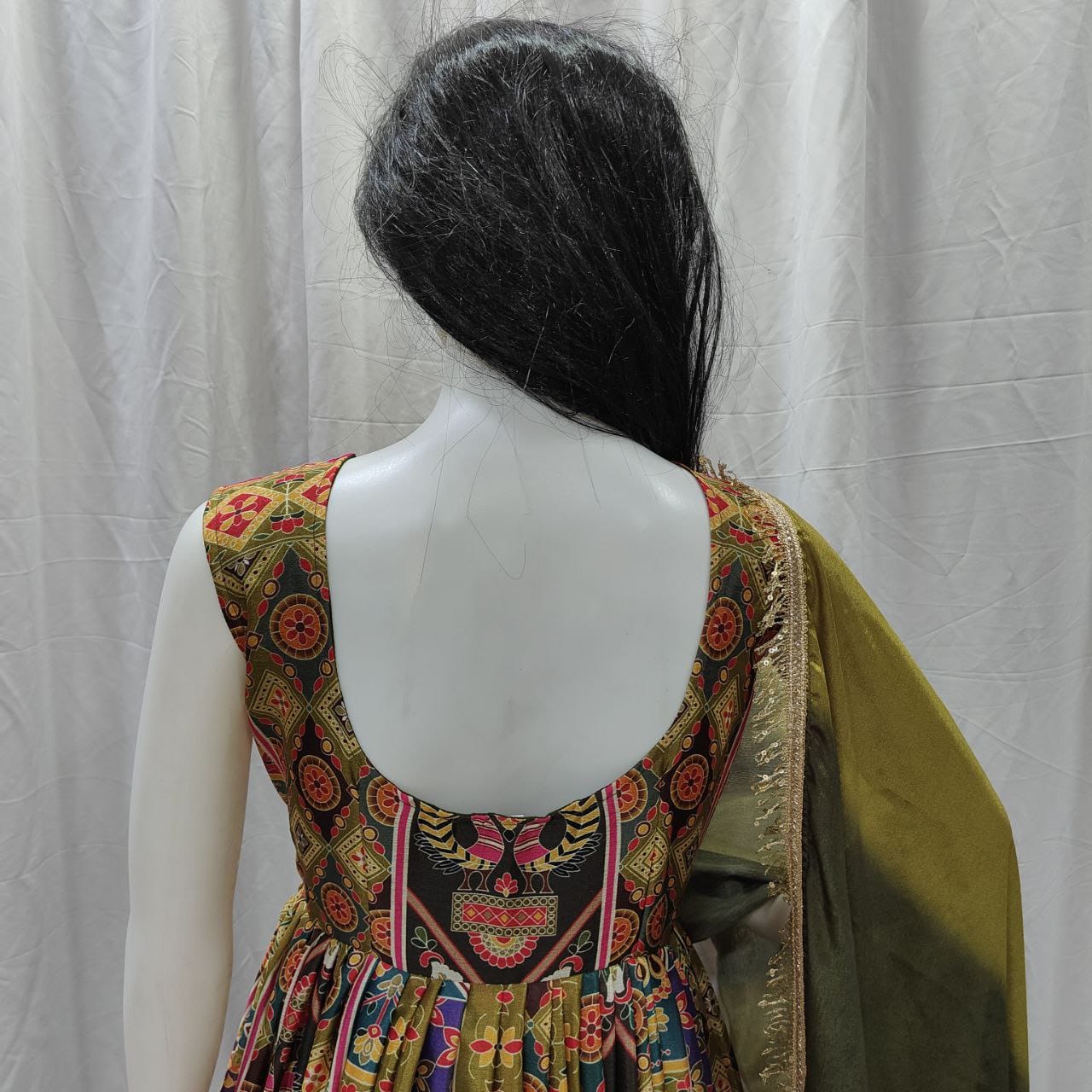 New Party Wear Silk Gown in Plus size