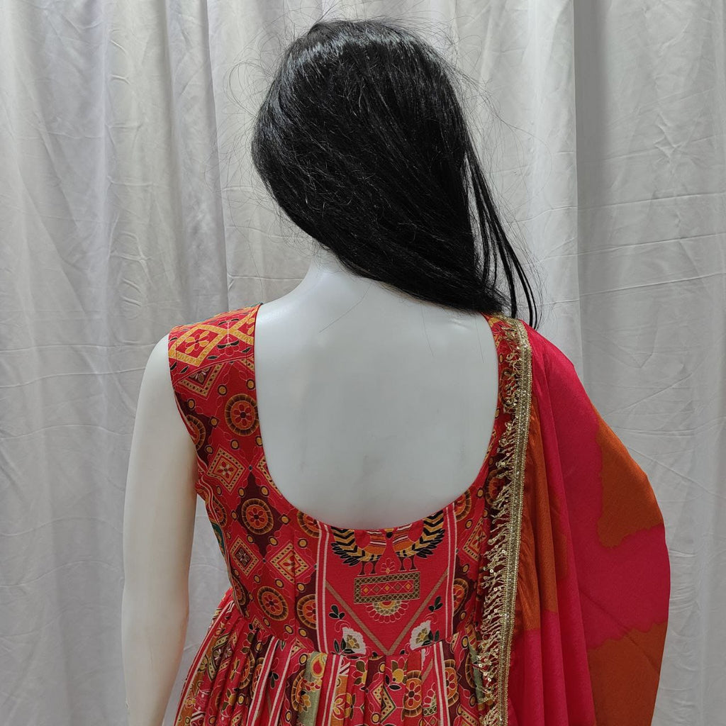 New Party Wear Silk Gown in Plus size
