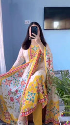 Premium  Designer Maslin SILK sUIT