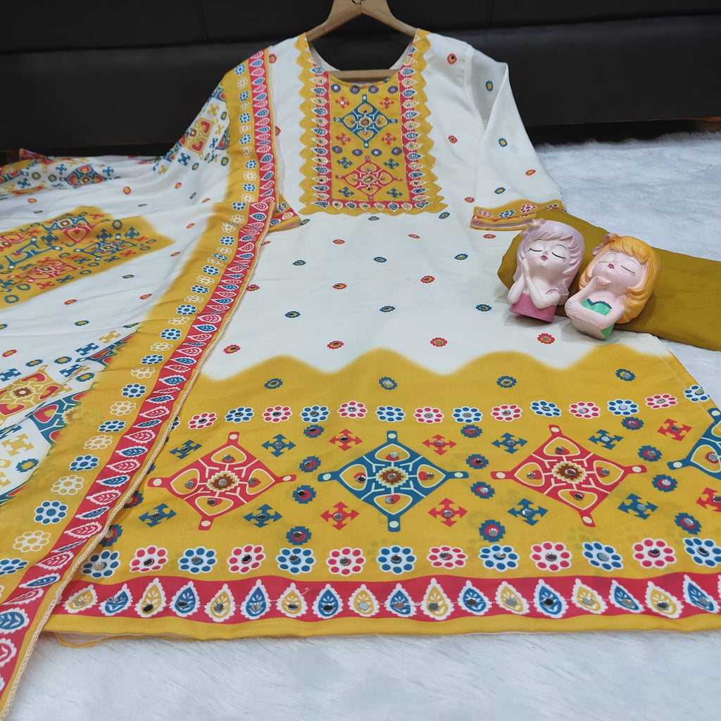 Premium  Designer Maslin SILK sUIT