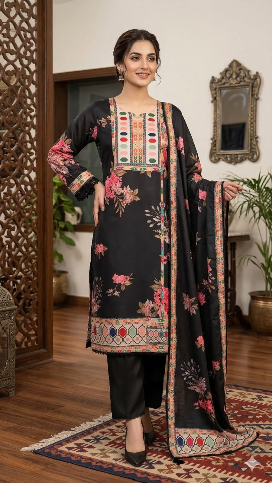 New Party wear Maslin Silk Suit