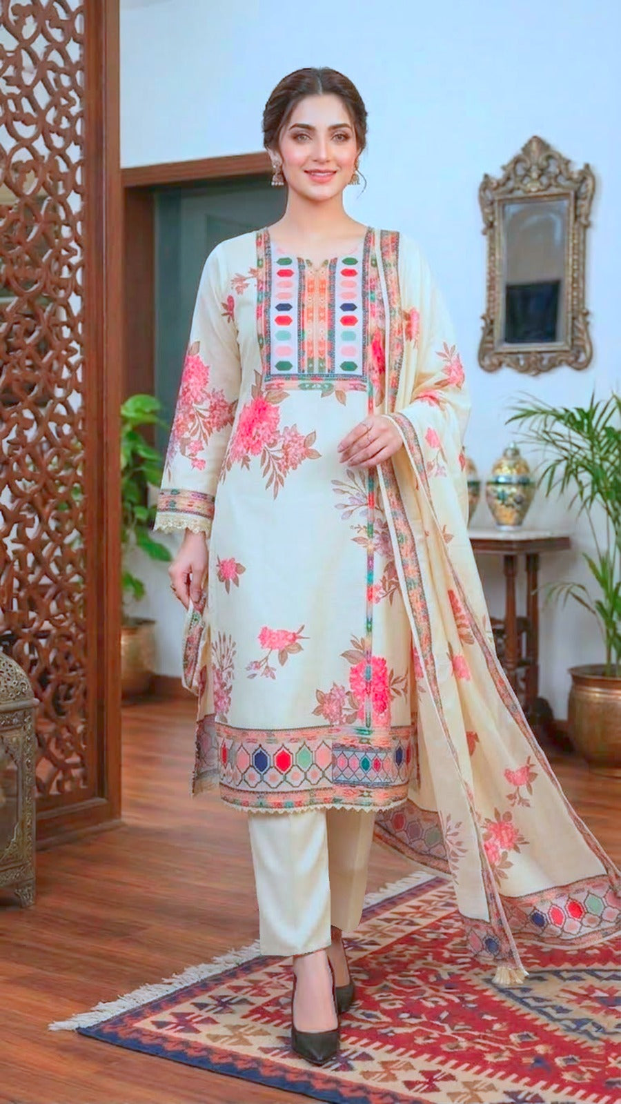 New Party wear Maslin Silk Suit