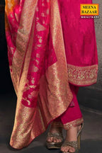 Premium Banarasi Silk Embriodery Suit Set
