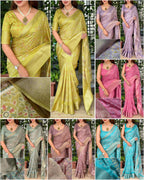 Ethnic Cotton Ajrakh Saree With Blouse