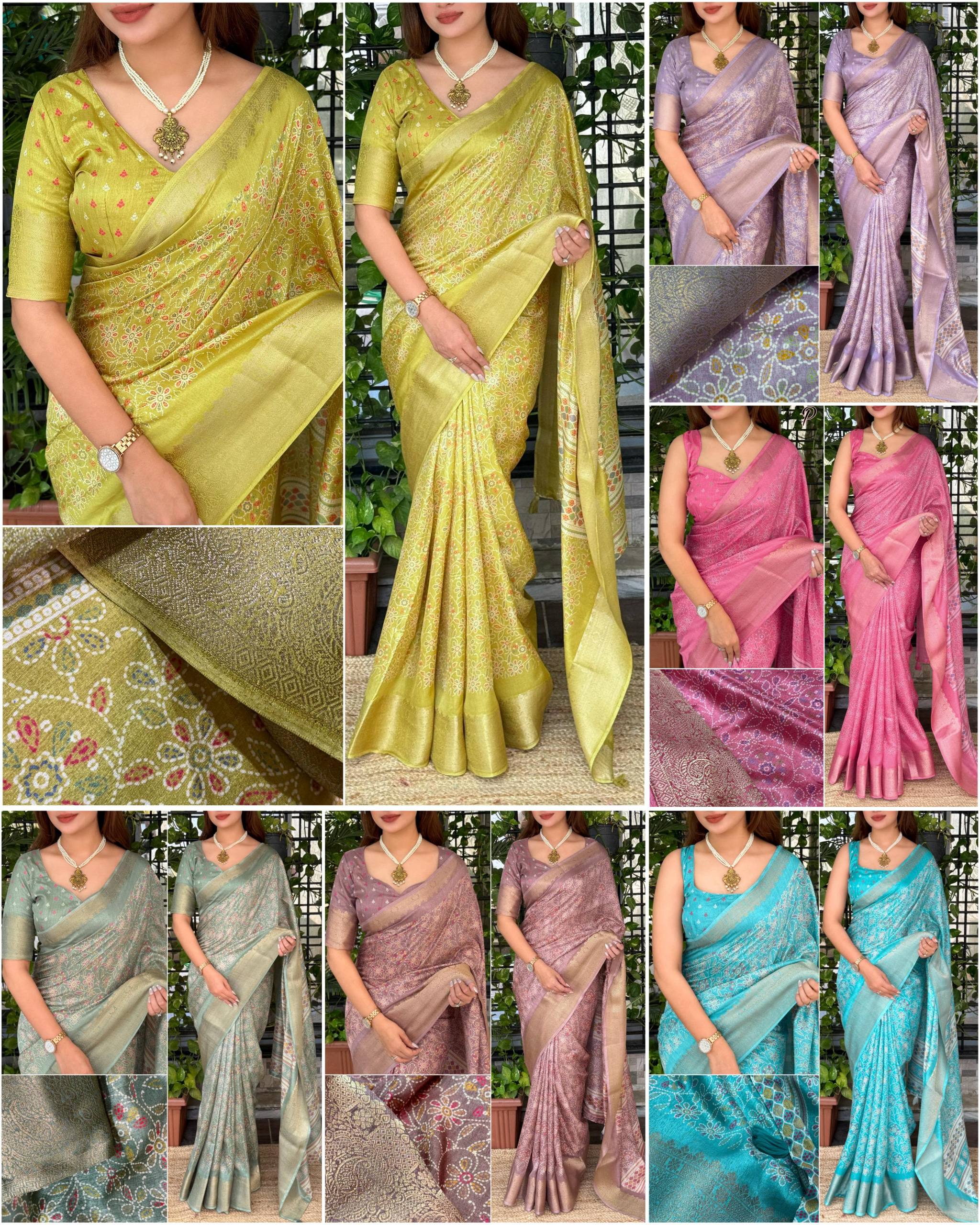 Ethnic Cotton Ajrakh Saree With Blouse