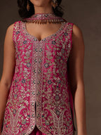 New Party Wear Chino Silk Sharar Suit Set