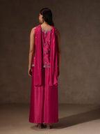 New Party Wear Chino Silk Sharar Suit Set