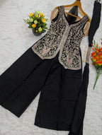 New Party Wear Chino Silk Sharar Suit Set