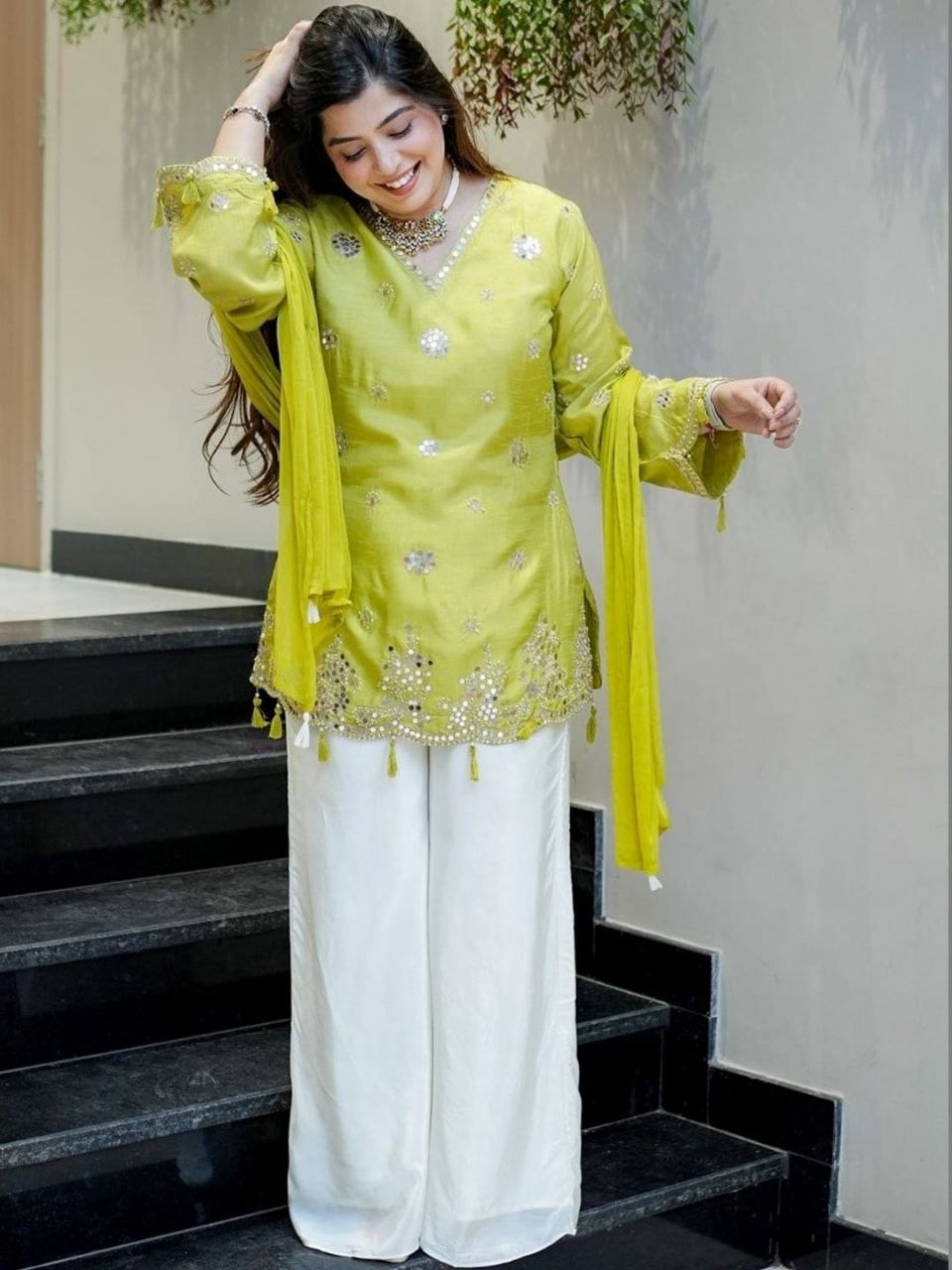 Viscous Silk Embriodery Straight Kurta Suit Set