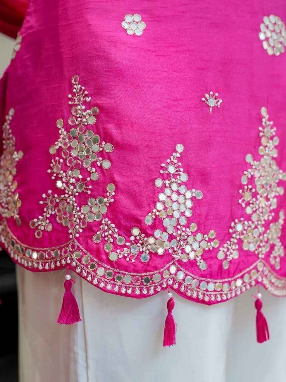 Viscous Silk Embriodery Straight Kurta Suit Set