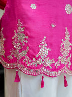 Viscous Silk Embriodery Straight Kurta Suit Set