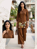 New Cotton Designer Embriodery Co-ord Set