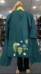 New Cotton Designer Embriodery Co-ord Set
