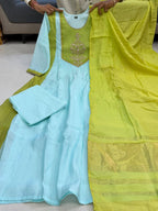 Pure Mul Chnaderi Embriodery Suit Set