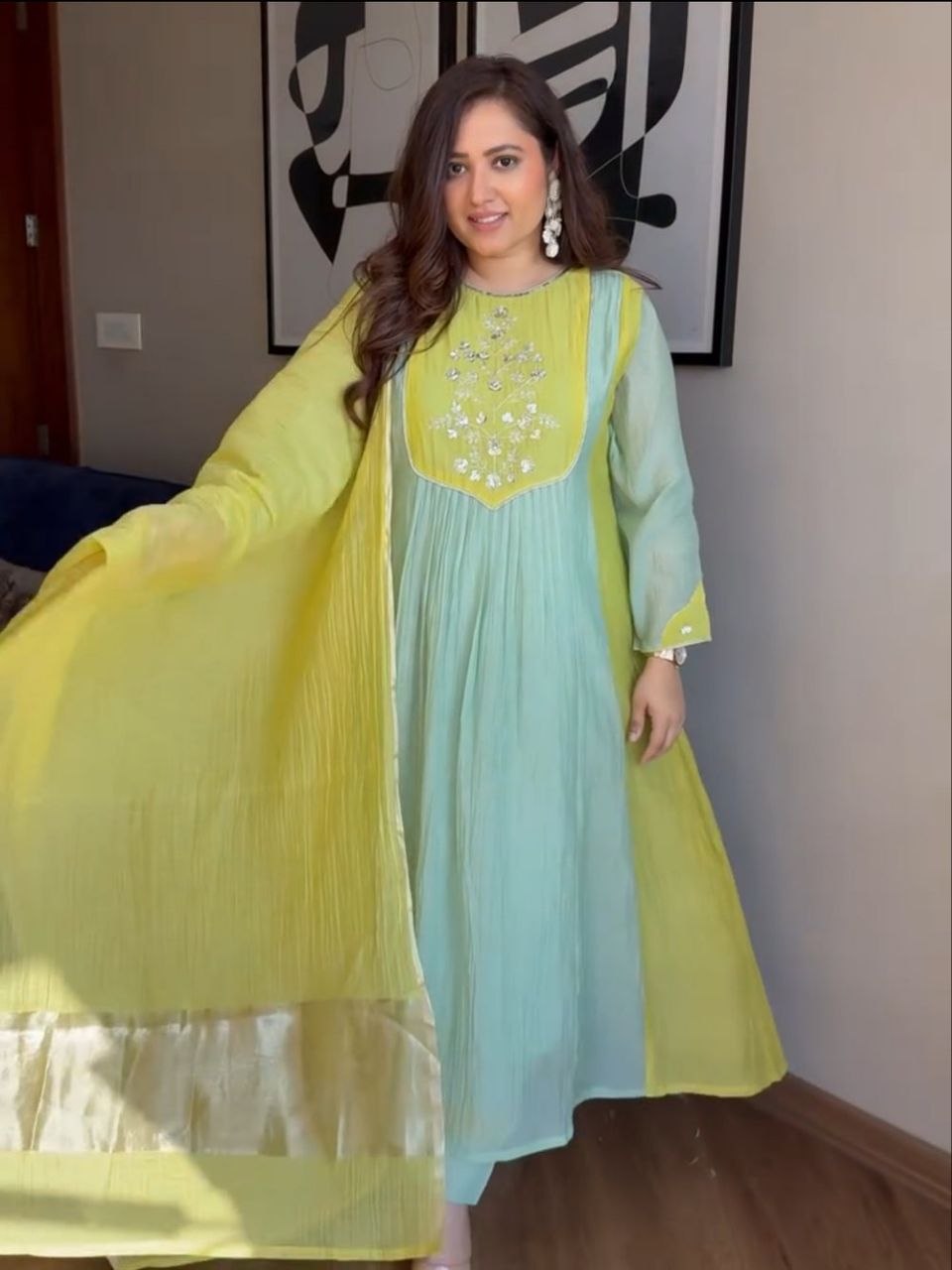 Pure Mul Chnaderi Embriodery Suit Set