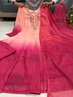 Party Wear Chiffon Anarkali Suit Set