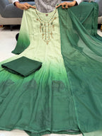 Party Wear Chiffon Anarkali Suit Set