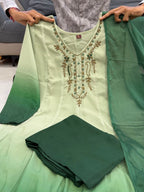 Party Wear Chiffon Anarkali Suit Set
