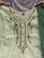 Party Wear Chiffon Anarkali Suit Set