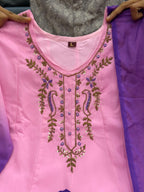 Party Wear Chiffon Anarkali Suit Set