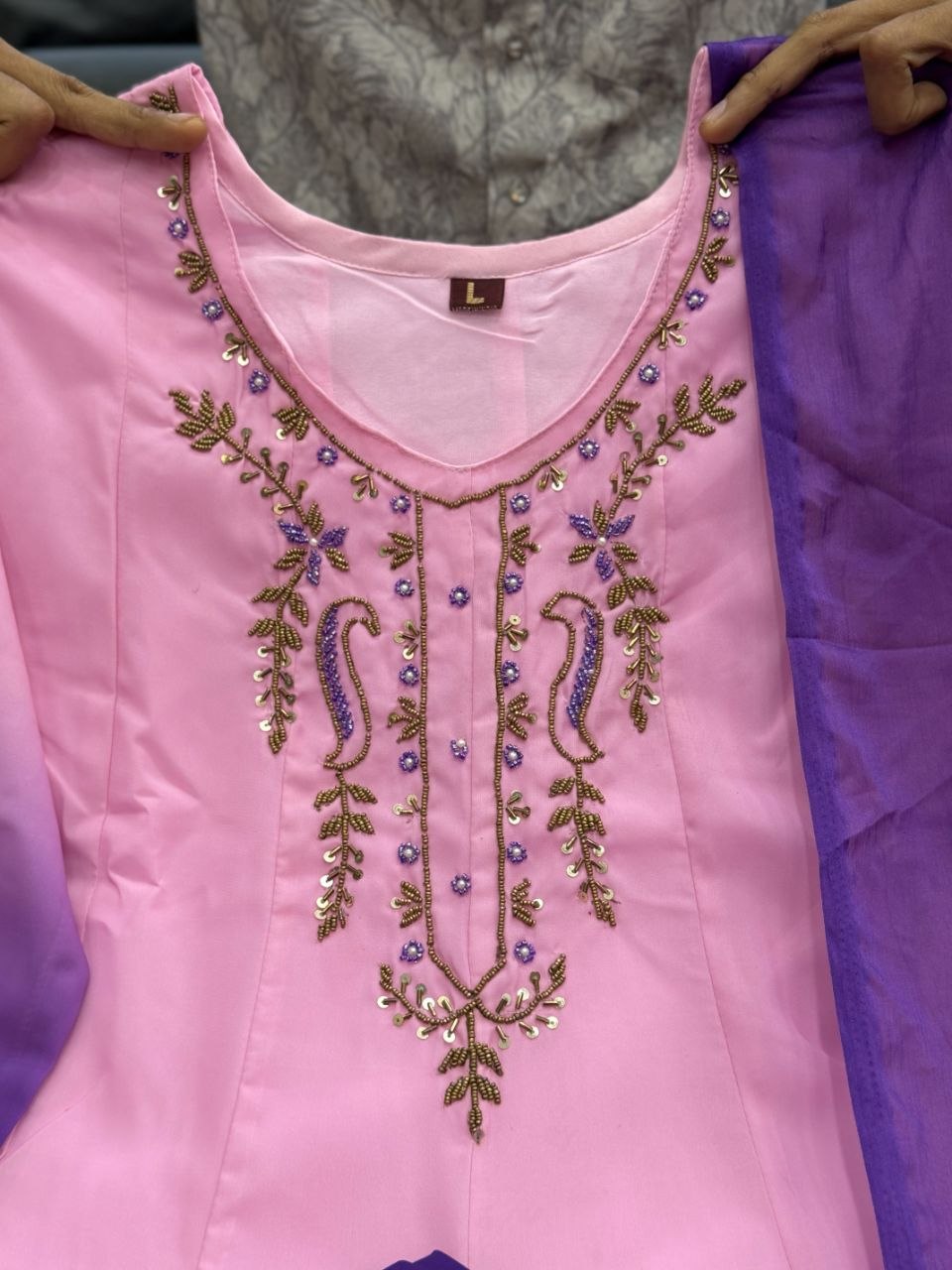 Party Wear Chiffon Anarkali Suit Set