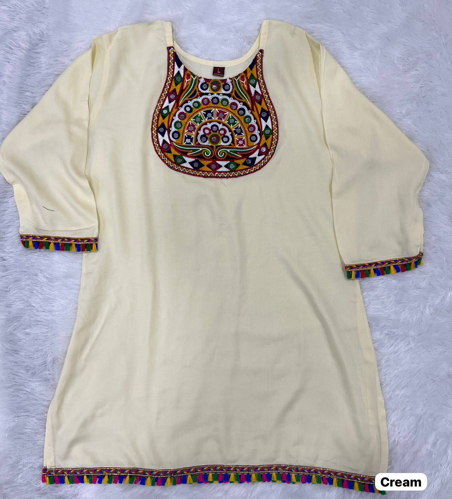 Rayon Mirrow Work Festive Top Collection