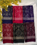 New Bandhani Crepe Silk Saree with Blouse