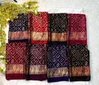 Classic Gajji Crepe Silk  Saree with Blouse