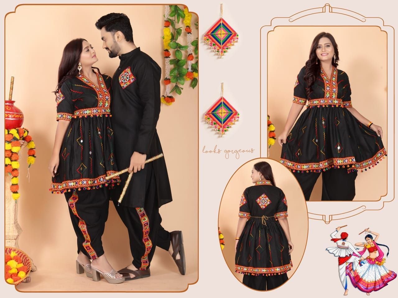 Navratri Special Kediya Set For Couple