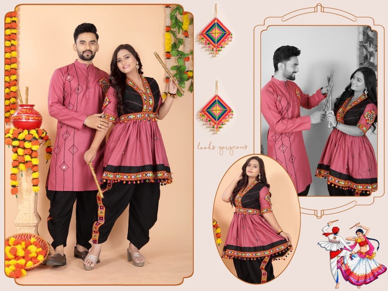Navratri Special Kediya Set For Couple