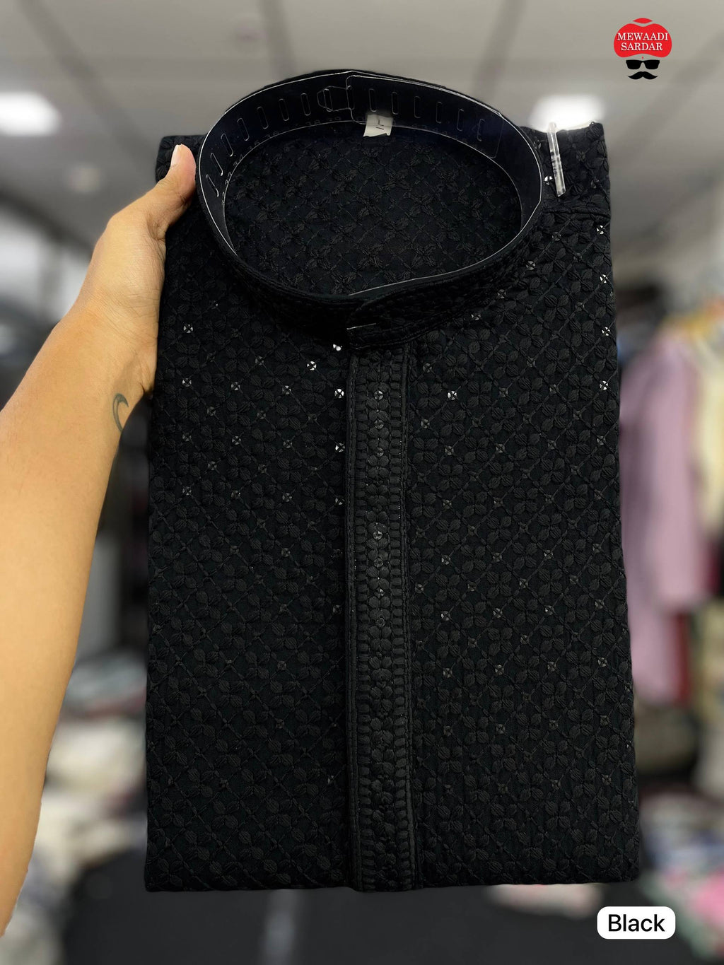 Classic Chikankari Embriodery Men's Kurta Pyjama Set