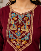 New Cotton Embriodery Kurta Pant Set