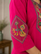 New Cotton Embriodery Kurta Pant Set