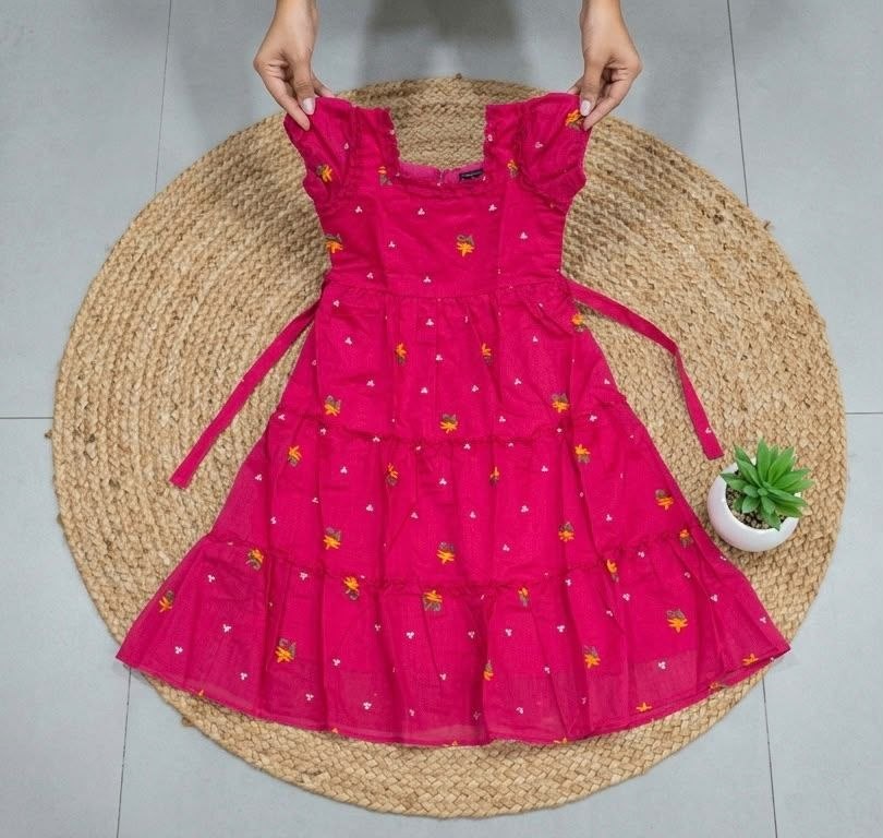 New Chanderi Cotton Maxi Dress