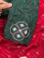 New Jacquard Silk Print Saree with Embriodered Blouse