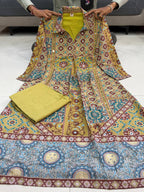 Green Ajrakh Print Crepe Designer Co-ord Set